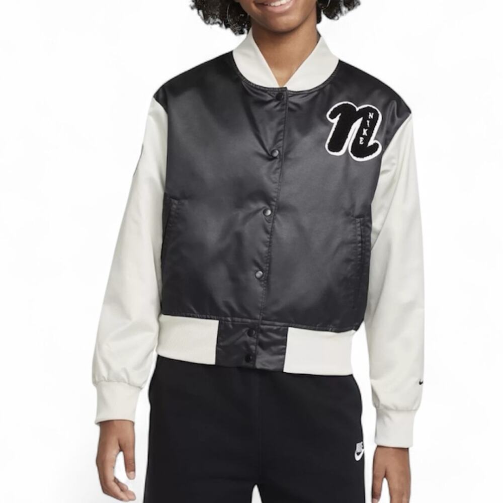 Nike Girls Sportswear Varsity Jacket Size Large
